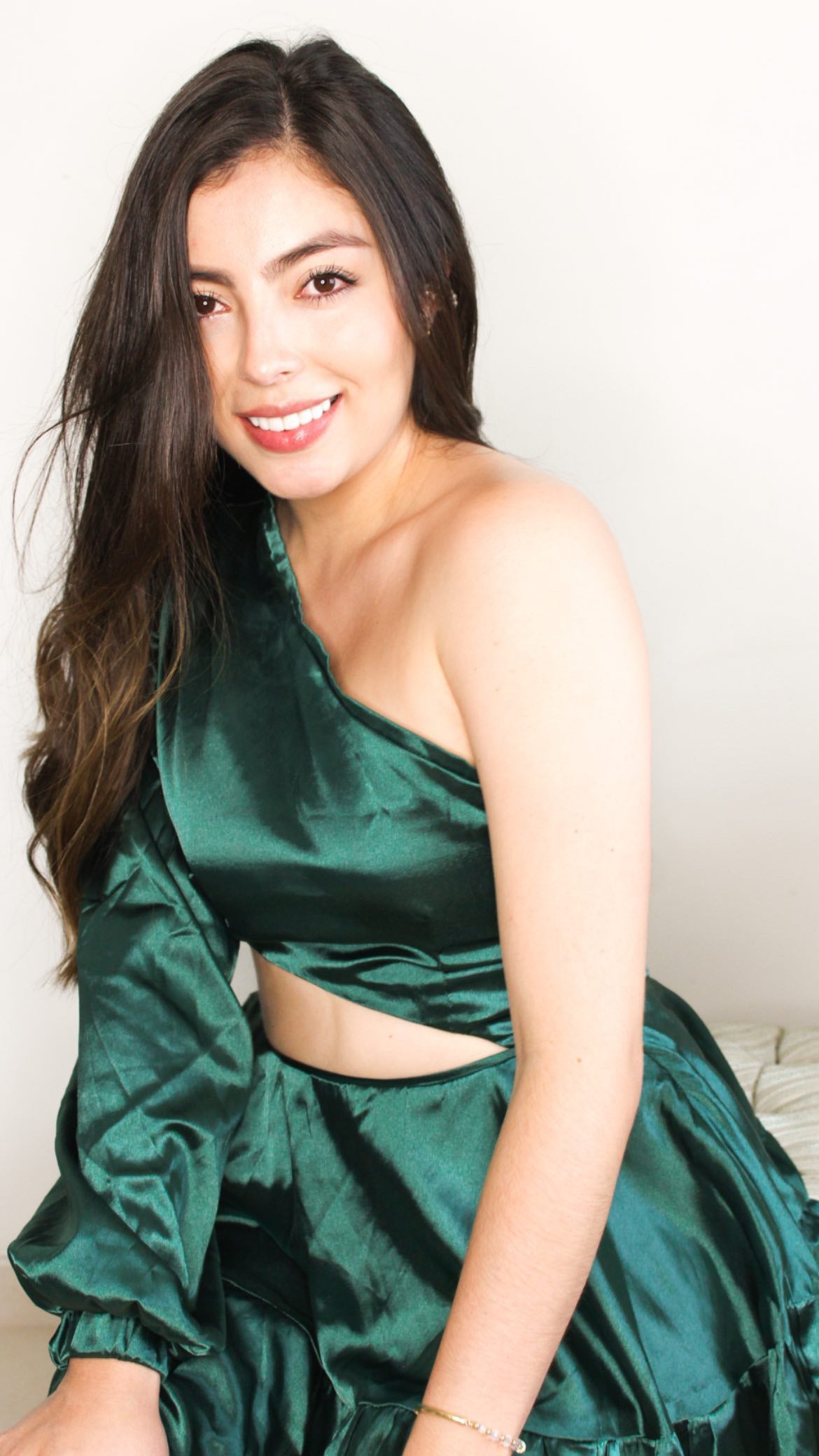 Vestido Esmeralda Satín